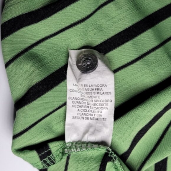 PGA Tour Mens Green and Black Striped Short Sleeve Polo Size XXL - Picture 5 of 10